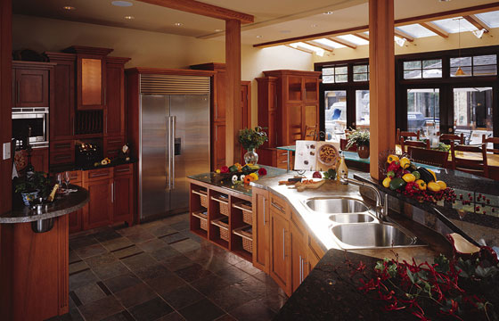 kitchen cabinets - custom built house