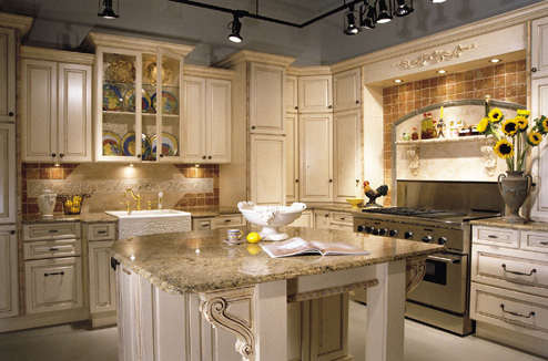 kitchen cabinets - custom built house - lexington